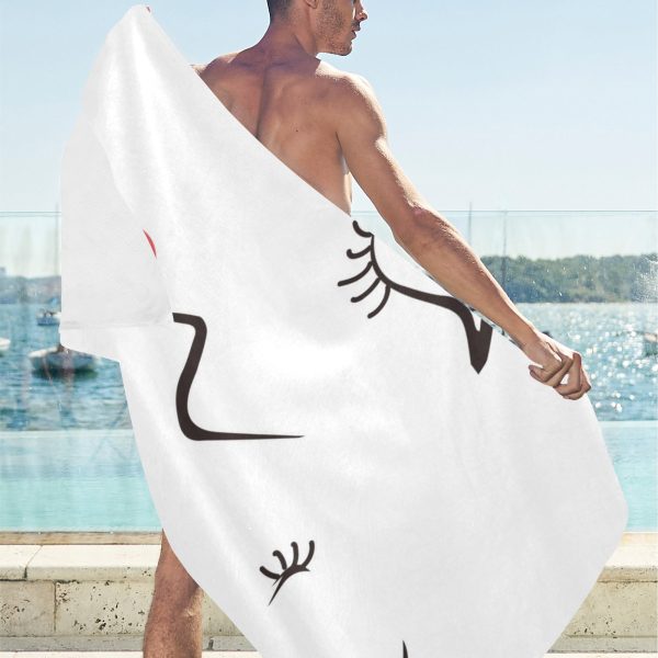 Merqoden Luxe Beach Towel Suede  31.5X 71 - Exclusive Collection - Image 3