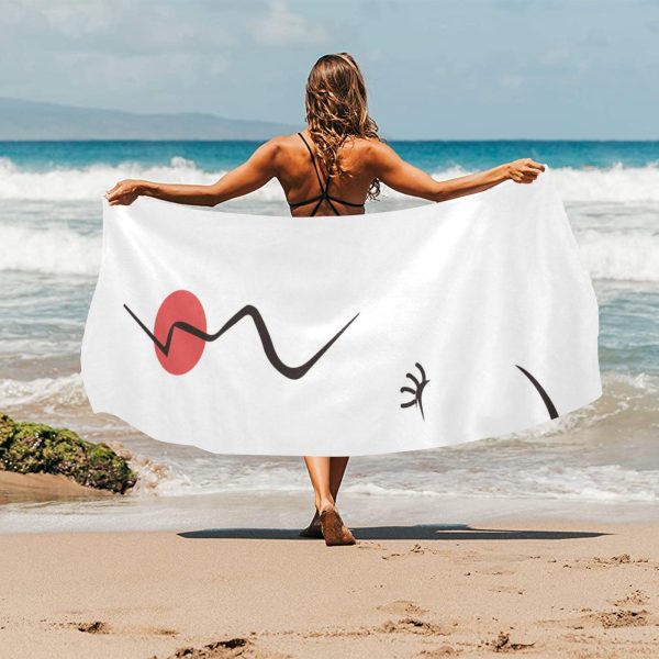 Merqoden Luxe Beach Towel Suede  31.5X 71 - Exclusive Collection - Image 2